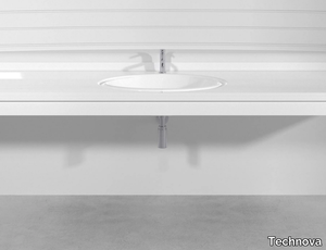 ROSSARI PLTR1 - Wall-mounted custom Pietraluce® washbasin _ Technova