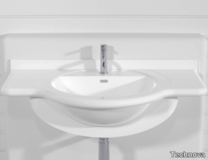 VENEZIA FIXED PLTE9 - Wall-mounted Pietraluce® washbasin _ Technova