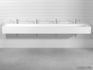 MODULO 4 PLTM4 - Wall-mounted Pietraluce® washbasin _ Technova