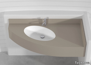 ROMA PLTRP - Wall-mounted corner Pietraluce® washbasin _ Technova