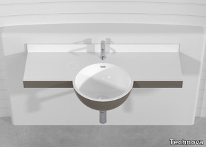 SFERA PLTS1 - Wall-mounted Pietraluce® washbasin _ Technova