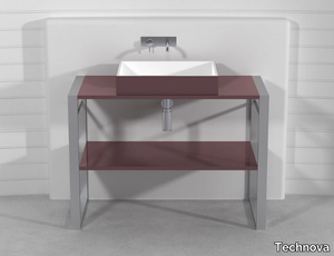 SQUARE CONSOLLE LCTB1 - Single Pietraluce® console sink _ Technova