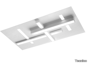 MAGNESIA - LED semi-inset plaster Lamp for false ceiling _ Tecnico