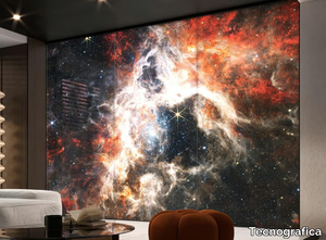 TARANTULA NEBULA - Glass Decorative panel with light _ Tecnografica