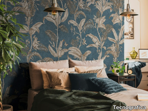 DARWIN - Nonwoven wallpaper with floral pattern _ Tecnografica