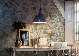 JUMANJI - Contemporary style Tropical fabric wallpaper _ Tecnografica