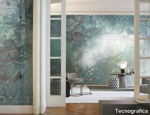 RAIN - Damask nonwoven wallpaper _ Tecnografica