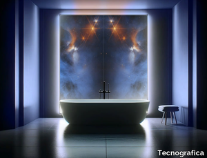 CHAMAELEON I - Glass Decorative panel with light _ Tecnografica