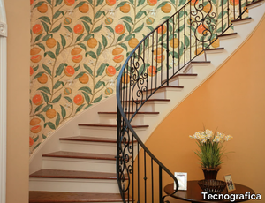 CITRUS - Nonwoven wallpaper with floral pattern _ Tecnografica