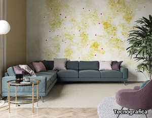 LOCATION/DISLOCATION - Contemporary style panoramic fabric wallpaper strip _ Tecnografica