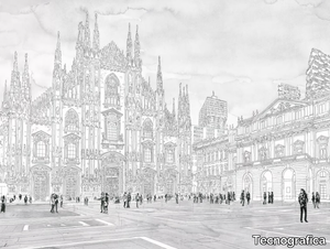 MILANO IMMAGINARIA - Panoramic nonwoven wallpaper strip _ Tecnografica