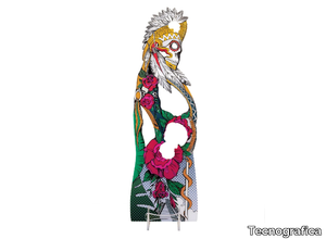 SANTA MUERTE - LED PMMA floor lamp _ Tecnografica