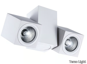 SQUARE 2 - LED adjustable aluminium ceiling lamp _ Terzo Light