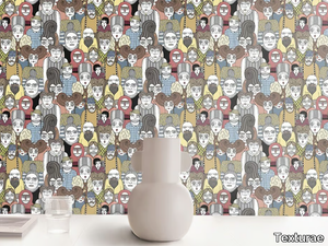 FOLLA PATTERN - Motif washable wallpaper _ Texturae