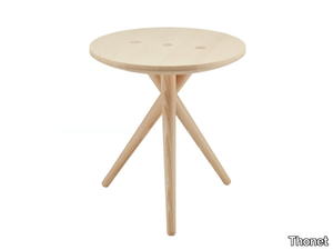 1025 - Solid wood side table _ Thonet