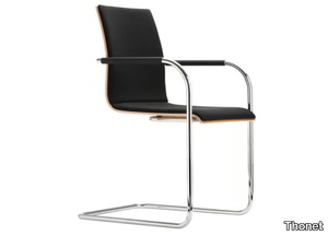 S 53 PF - Cantilever upholstered chair with armrests _ Thonet