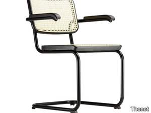 S 64 - Steel chair with armrests _ Thonet