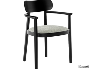 118 SPFV - Solid wood chair with integrated cushion _ Thonet