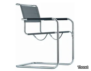 S 34 N - Cantilever mesh chair with armrests _ Thonet