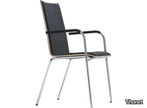 S 164 PF - Stackable upholstered chair with armrests _ Thonet