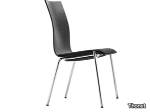 S 168 SP - Stackable plywood chair _ Thonet