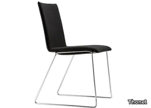 S 182 PVST - Sled base upholstered chair _ Thonet