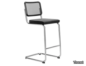 S 32 SPVNH - Cantilever upholstered mesh stool _ Thonet