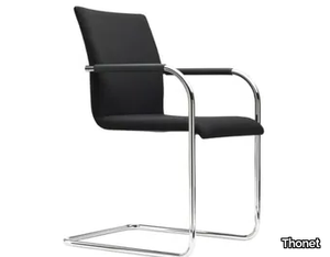 S 55 PF EVO - Cantilever upholstered chair with armrests _ Thonet