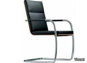 S 61 - Cantilever upholstered chair with armrests _ Thonet