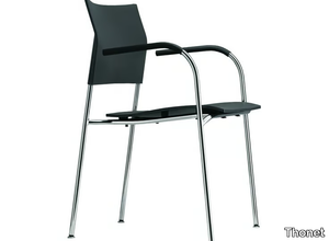 S 360 F - Stackable polypropylene chair with armrests _ Thonet