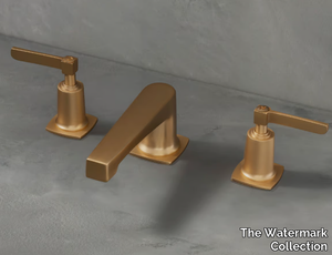 HIGHLINE - 3 hole countertop washbasin tap _ The Watermark Collection