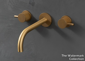 TITANIUM - 3 hole wall-mounted washbasin tap _ The Watermark Collection