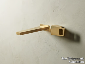 EDGE - 2 hole wall-mounted washbasin tap _ The Watermark Collection