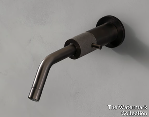 TITANIUM - Wall-mounted single handle washbasin tap _ The Watermark Collection