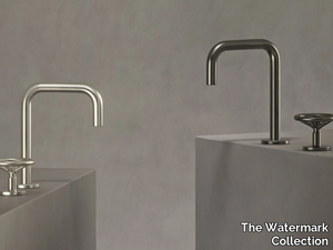 BROOKLYN - 2 hole countertop washbasin tap with aerator _ The Watermark Collection