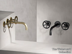 BROOKLYN - 3 hole wall-mounted washbasin tap _ The Watermark Collection