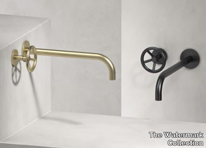 BROOKLYN - 2 hole wall-mounted washbasin tap _ The Watermark Collection