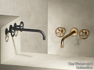 BROOKLYN - 3 hole wall-mounted washbasin tap _ The Watermark Collection