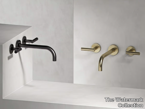 LOFT - 3 hole wall-mounted washbasin tap _ The Watermark Collection