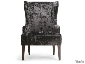 CESARE - Fabric armchair with armrests high-back _ Tirolo