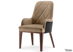 GILL - Tufted fabric armchair with armrests high-back _ Tirolo