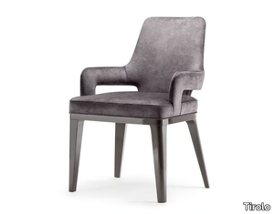 ASPEN - Upholstered chair with armrests _ Tirolo