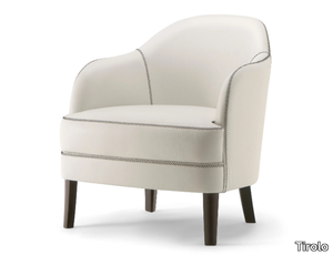 CHICAGO - Upholstered armchair with armrests _ Tirolo