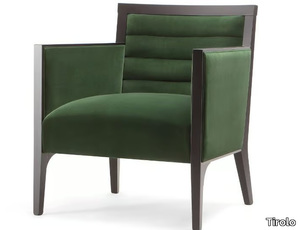 GINEVRA - Fabric armchair with armrests _ Tirolo