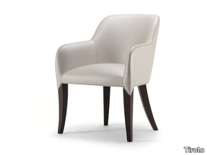 ALYSON - Upholstered chair with armrests _ Tirolo