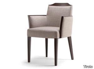 BOSTON - Upholstered fabric chair with armrests _ Tirolo