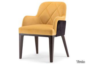 GILL - Upholstered fabric chair with armrests _ Tirolo