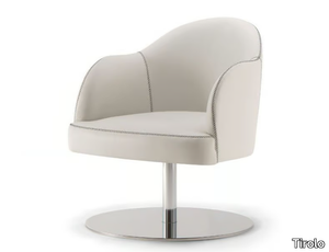 CHICAGO - Upholstered easy chair with armrests _ Tirolo