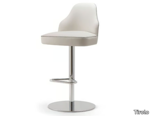 CHICAGO - Upholstered stool with footrest with back _ Tirolo