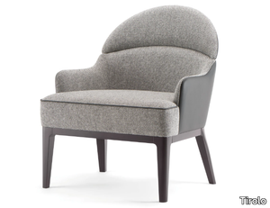 ASTON - Fabric easy chair with armrests _ Tirolo